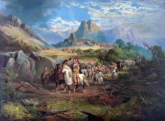 A hadi ösvényen, kocsma. 1871